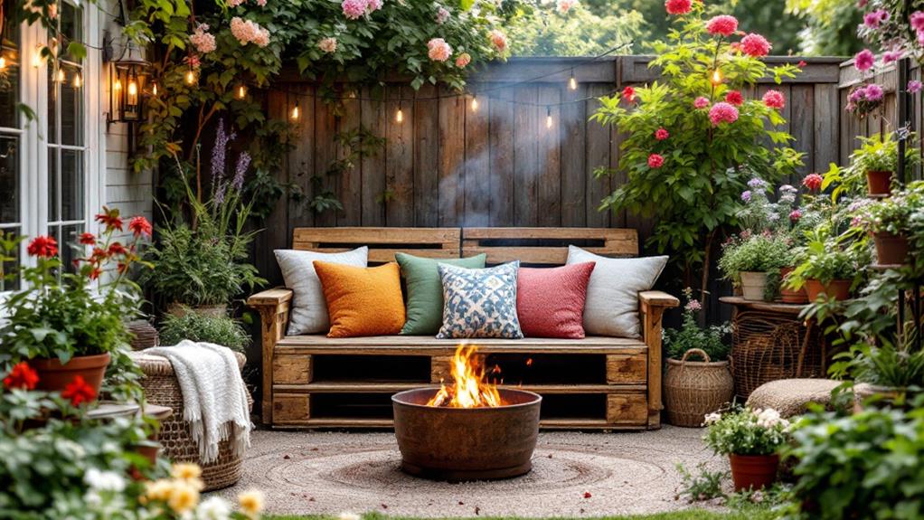 affordable cozy backyard makeover