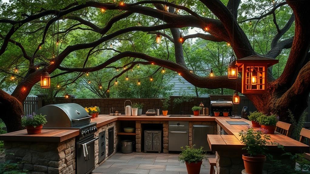 al fresco cooking space