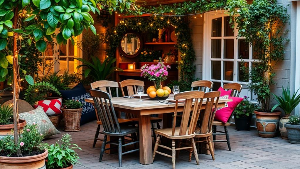 al fresco dining space