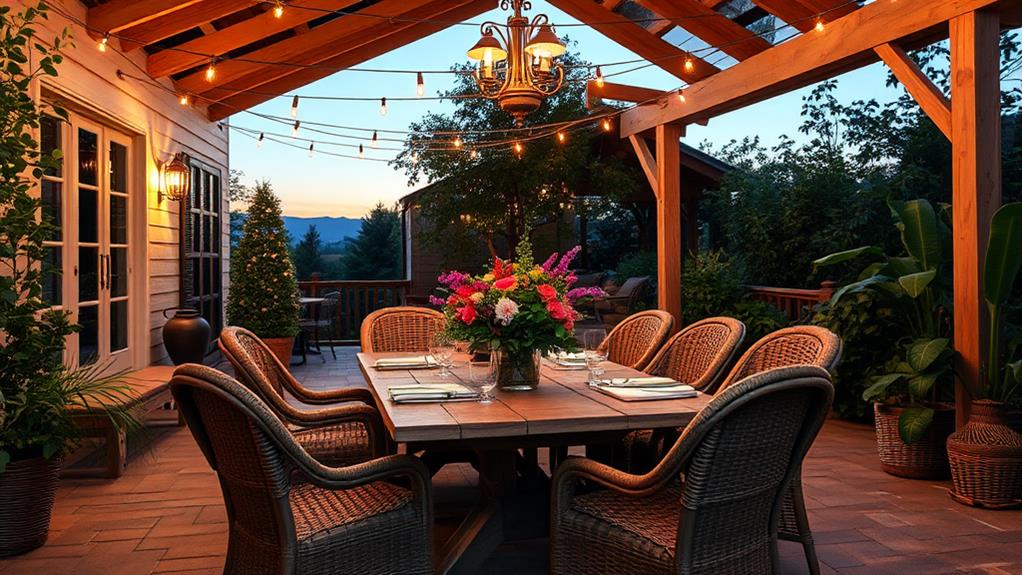 al fresco dining spaces