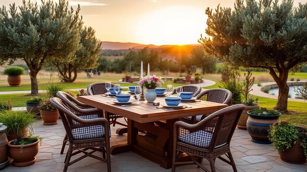 al fresco dining spaces