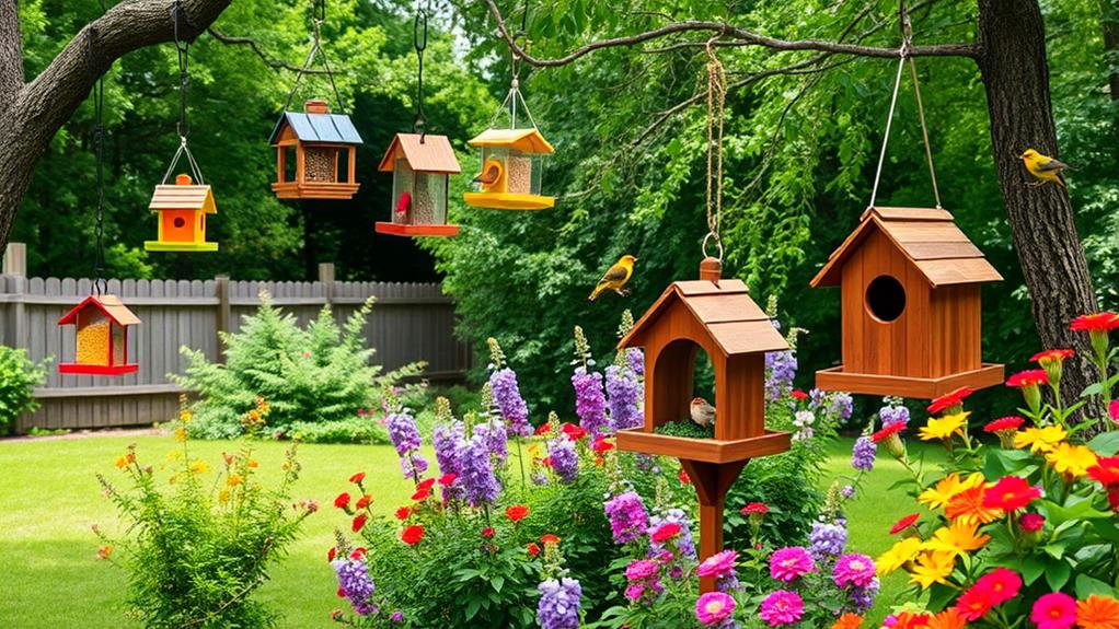 attracting birds to gardens