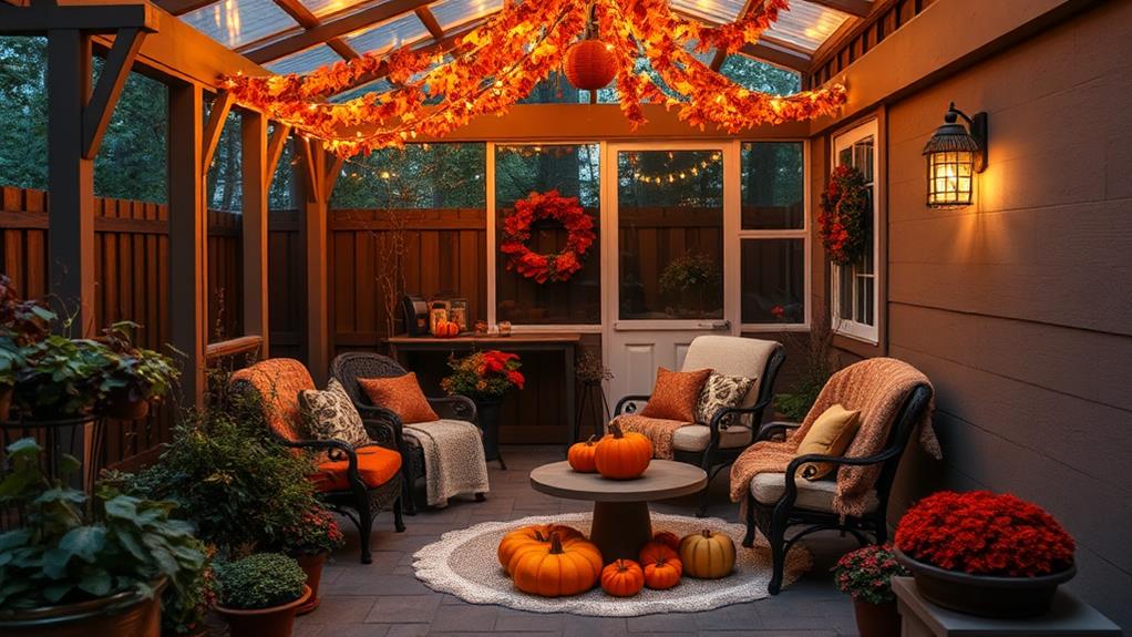 autumn themed home decorations showcase