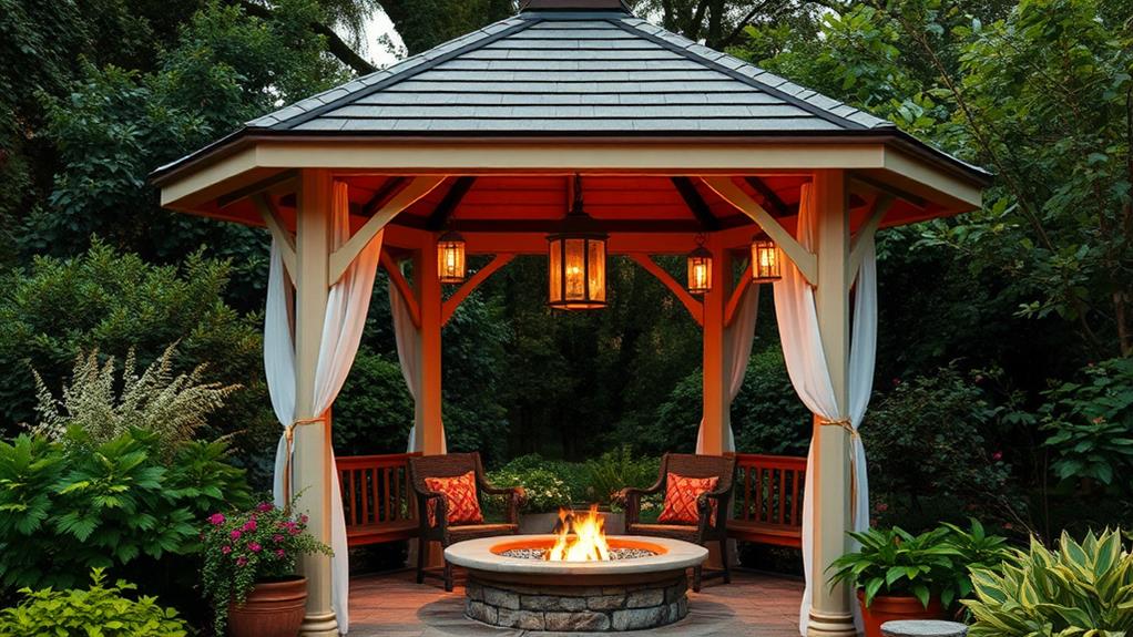 charming lantern adorned gazebo