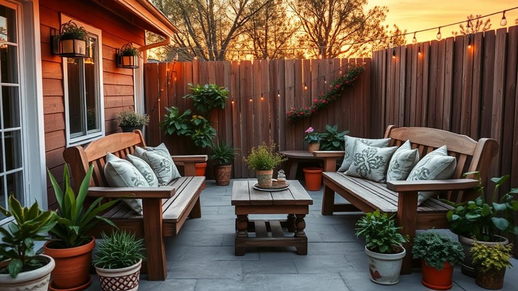 charming natural outdoor seating