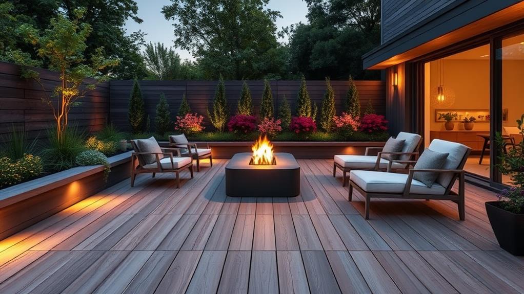 contemporary outdoor living spaces