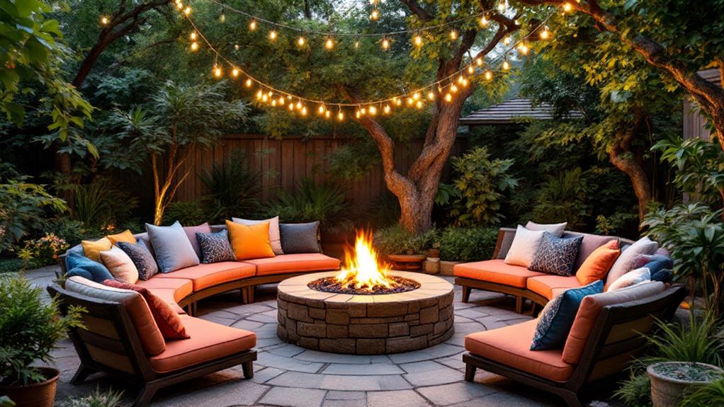 cozy backyard fire pit ideas