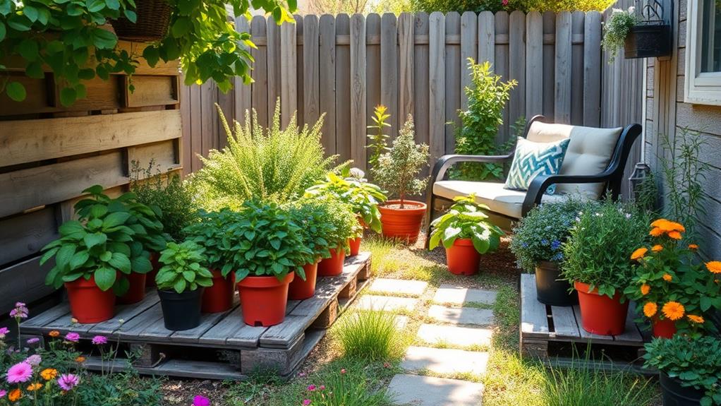 cozy herb garden spaces