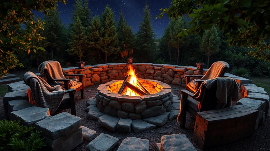 cozy outdoor fire experience