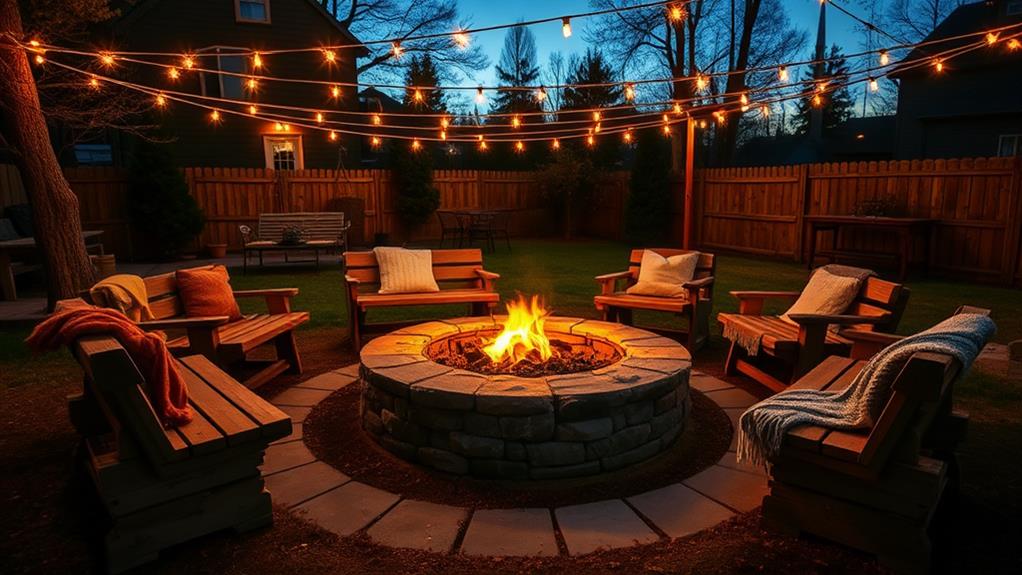 cozy outdoor gathering space