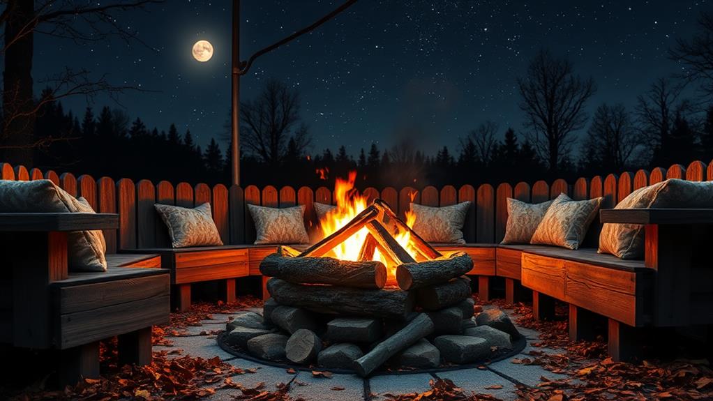 cozy outdoor gathering spot