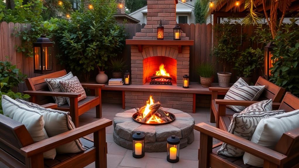 cozy outdoor heating spot