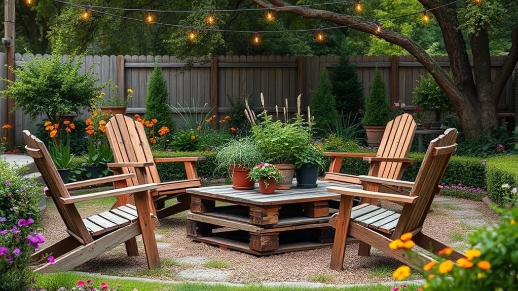 cozy outdoor seating arrangement