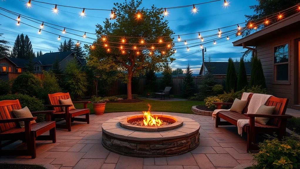 cozy outdoor socializing spot