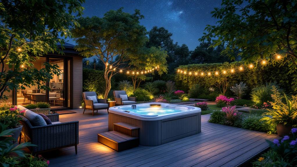 creative backyard hot tub designs