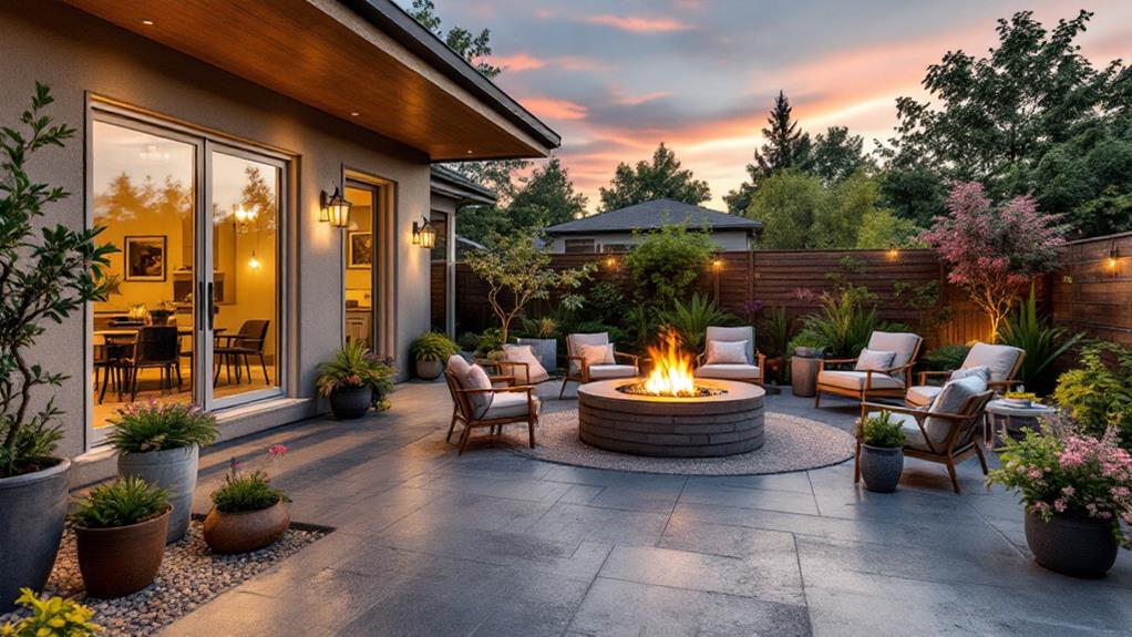 creative concrete patio designs