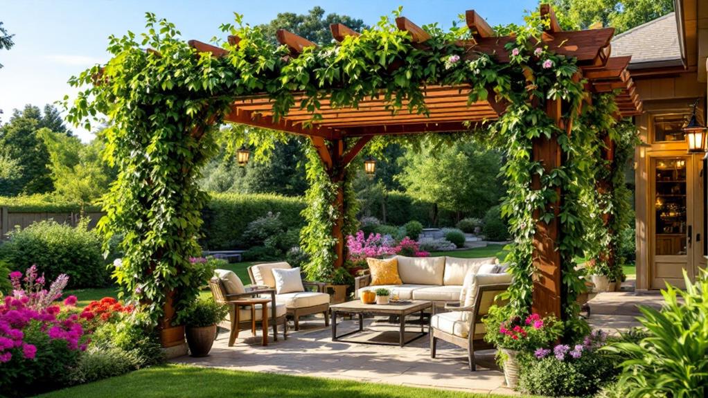 creative patio pergola designs