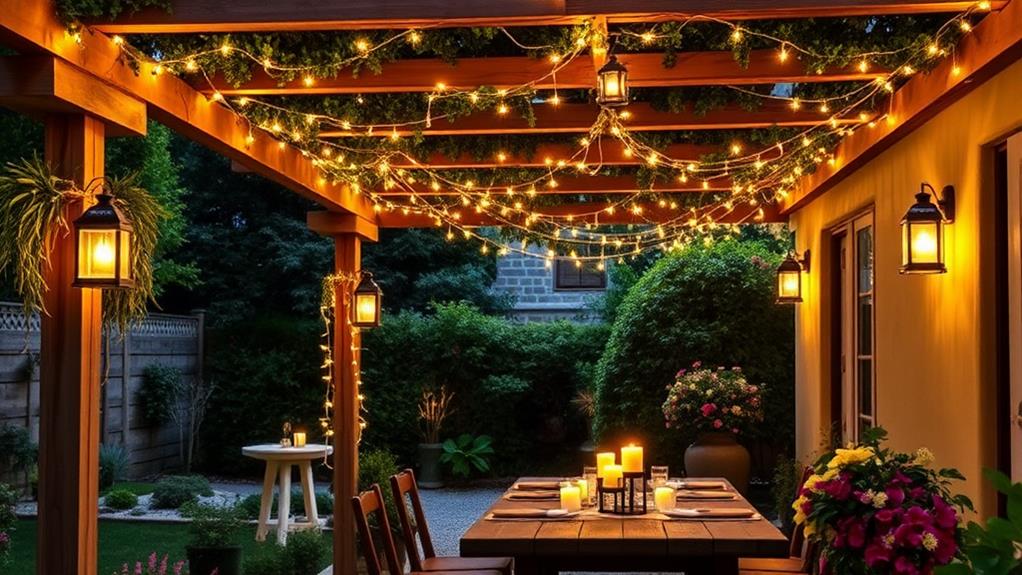 creative pergola lighting solutions