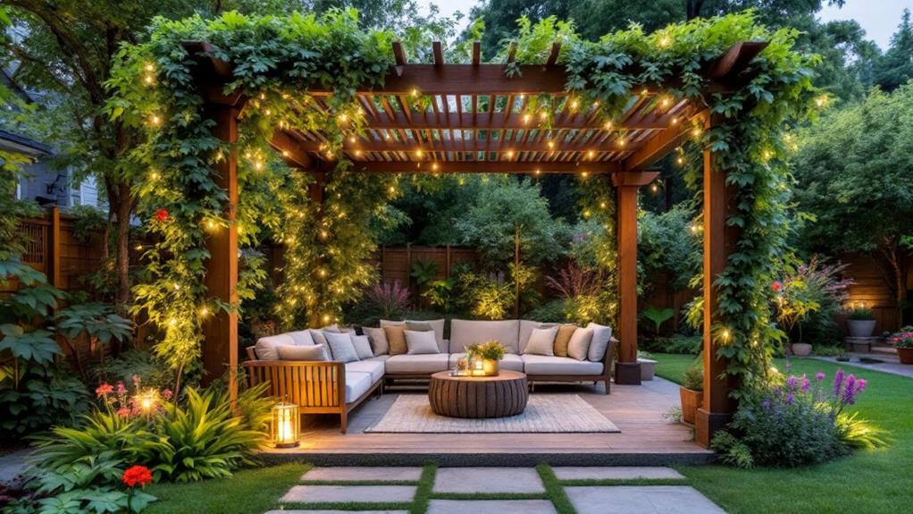 creative roofed pergola designs