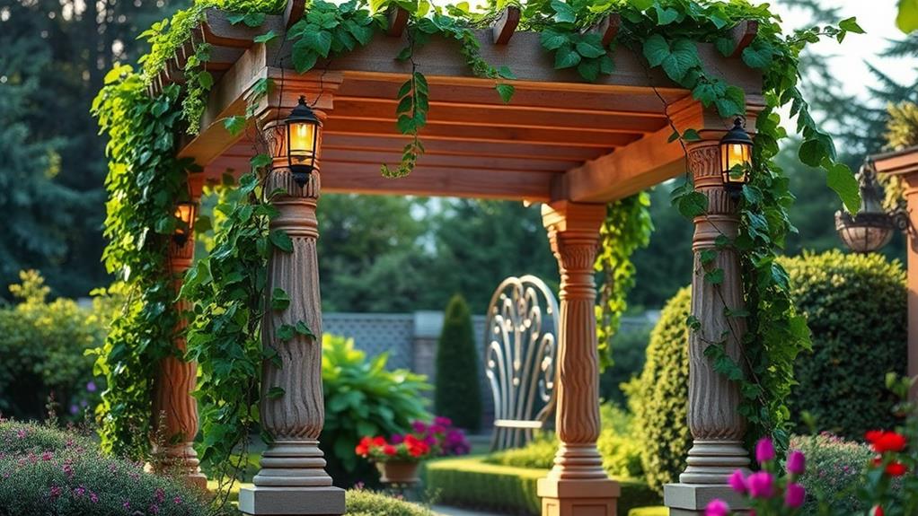 decorative pillars pergola design