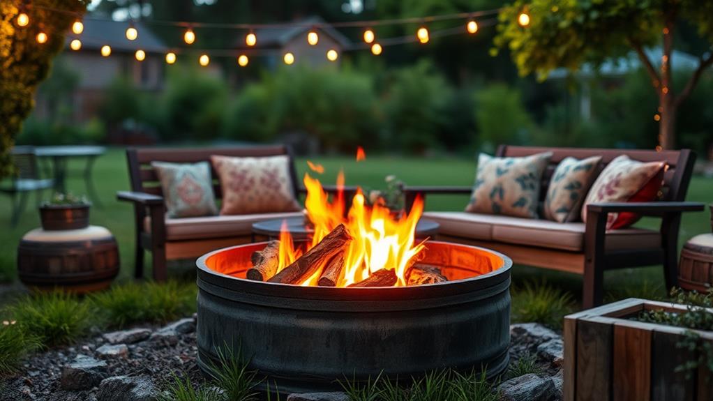 diy metal drum firepit