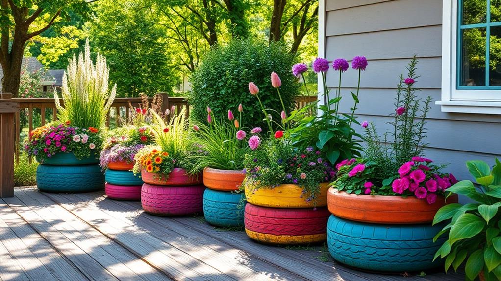 eco friendly tire planters