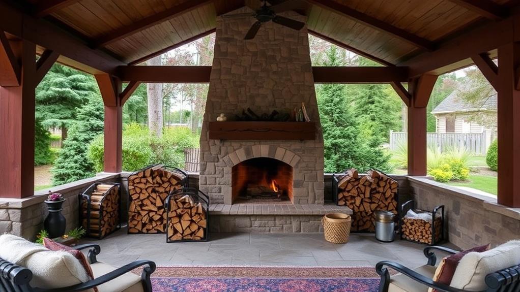 efficient firewood storage ideas