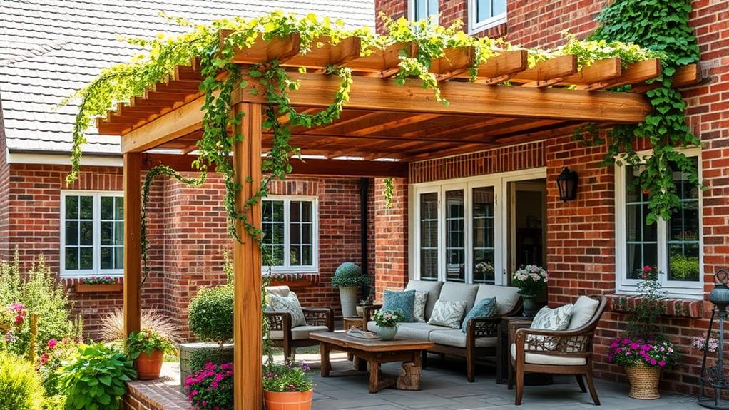 elegant timber garden structure