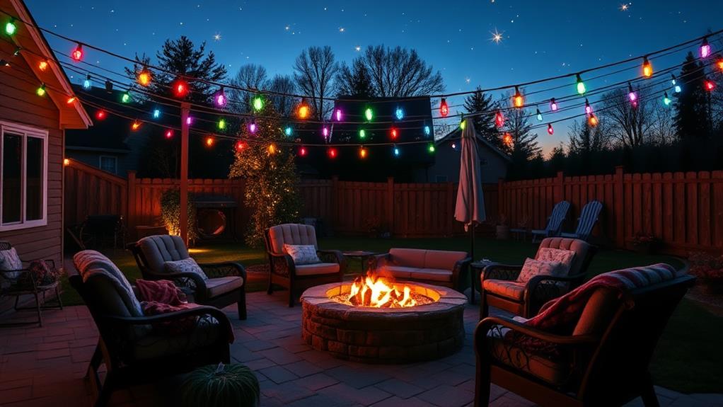 enchanting outdoor fire setup