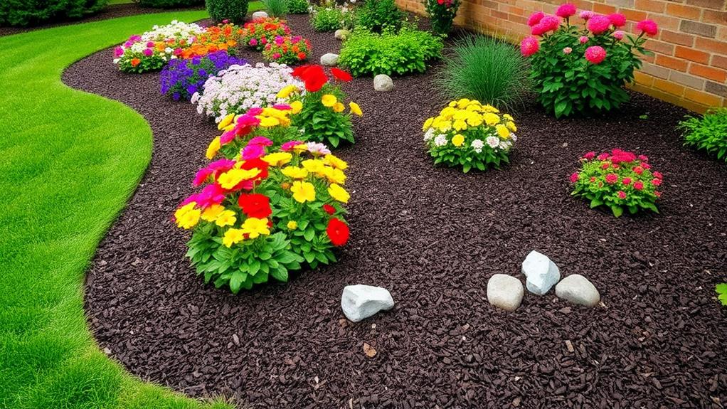 enhance landscape with mulch