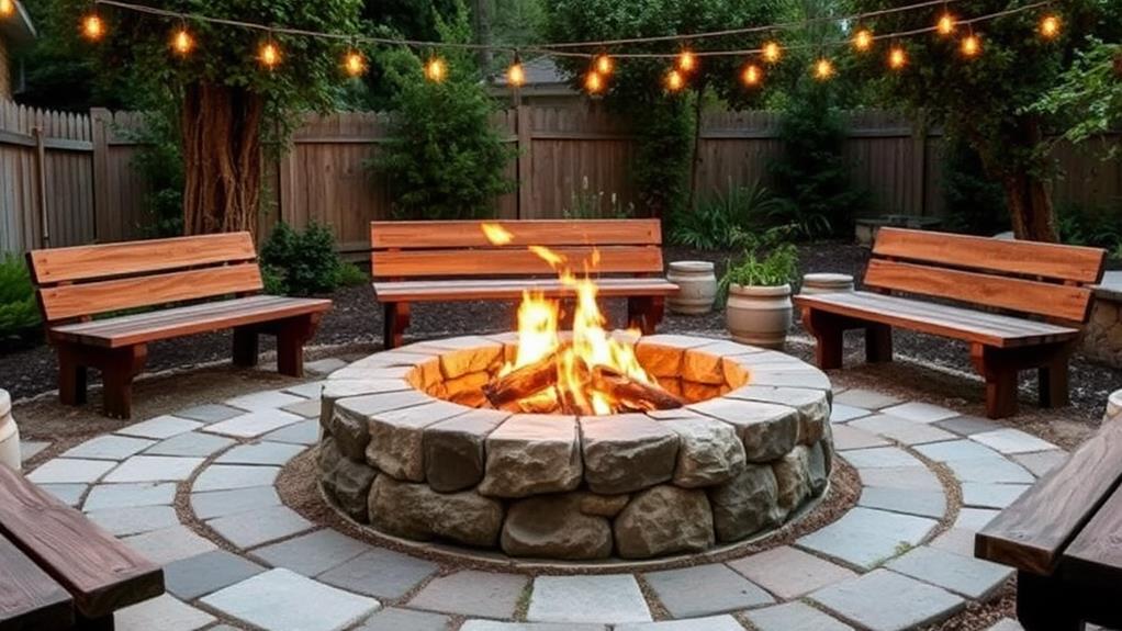 grill equipped fire pit