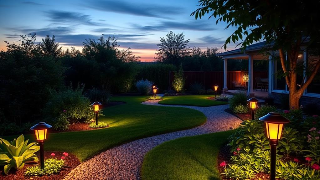 illuminate outdoor garden walkway