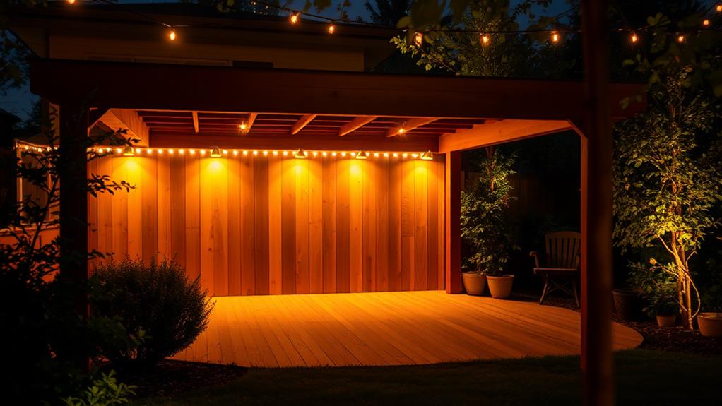 illuminated under deck spaces