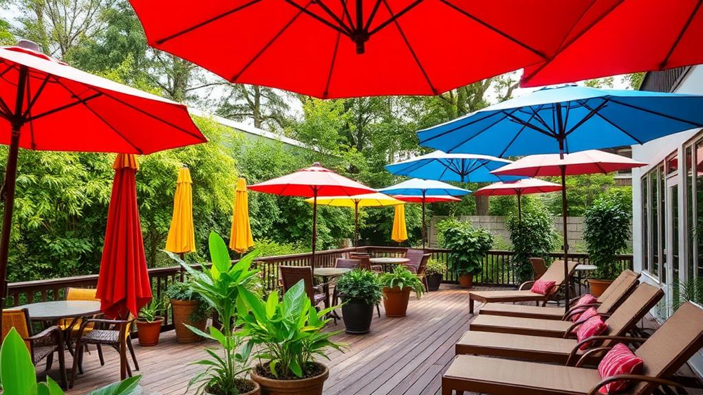 vibrant outdoor shade canopies