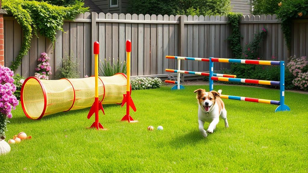 agility training equipment setup