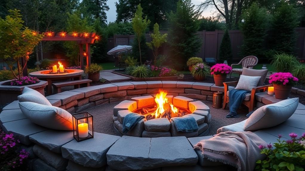 innovative sunken fire pit