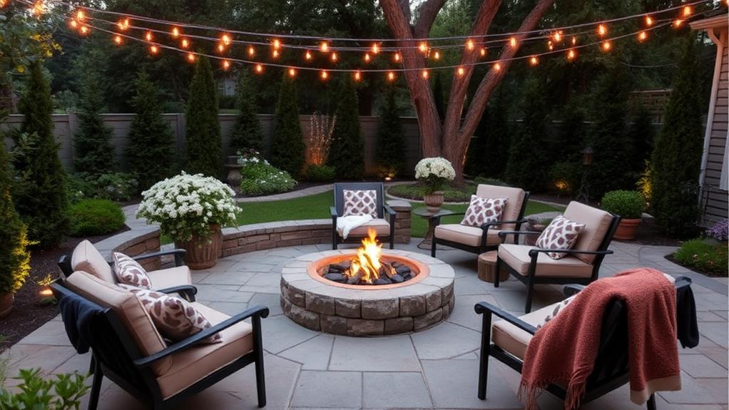 inviting outdoor gathering space