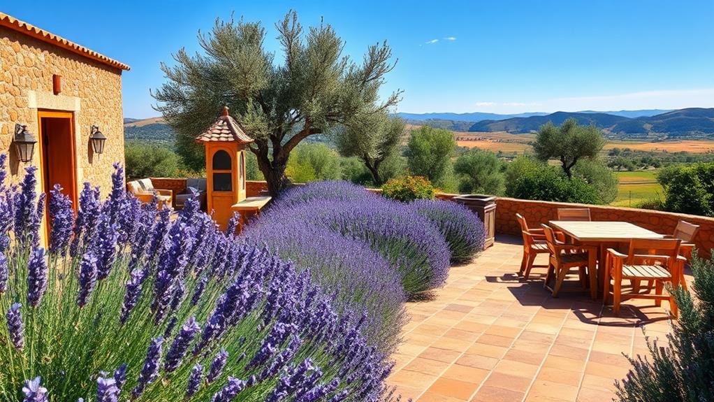 lavender fields in bloom