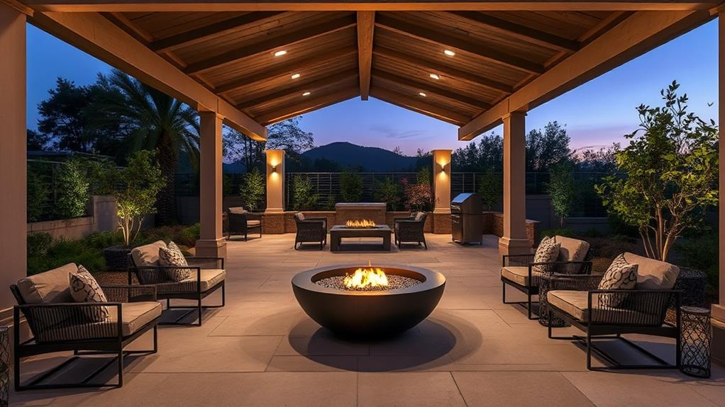 modern stylish outdoor heater