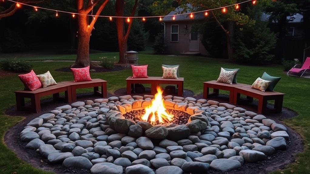 outdoor in ground fire pit