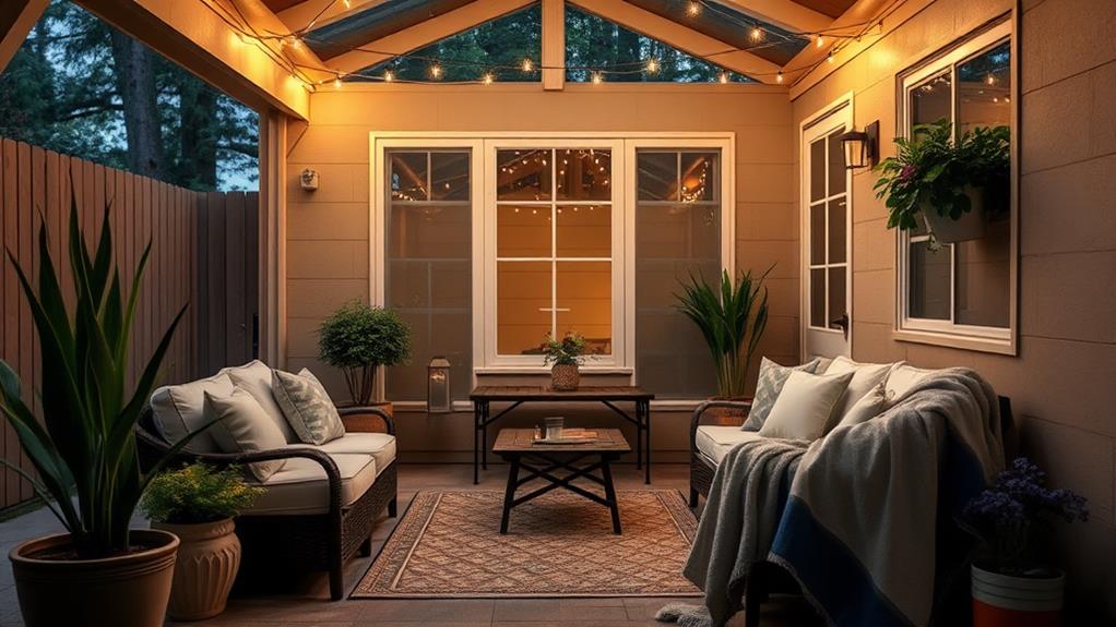 outdoor living area upgrade