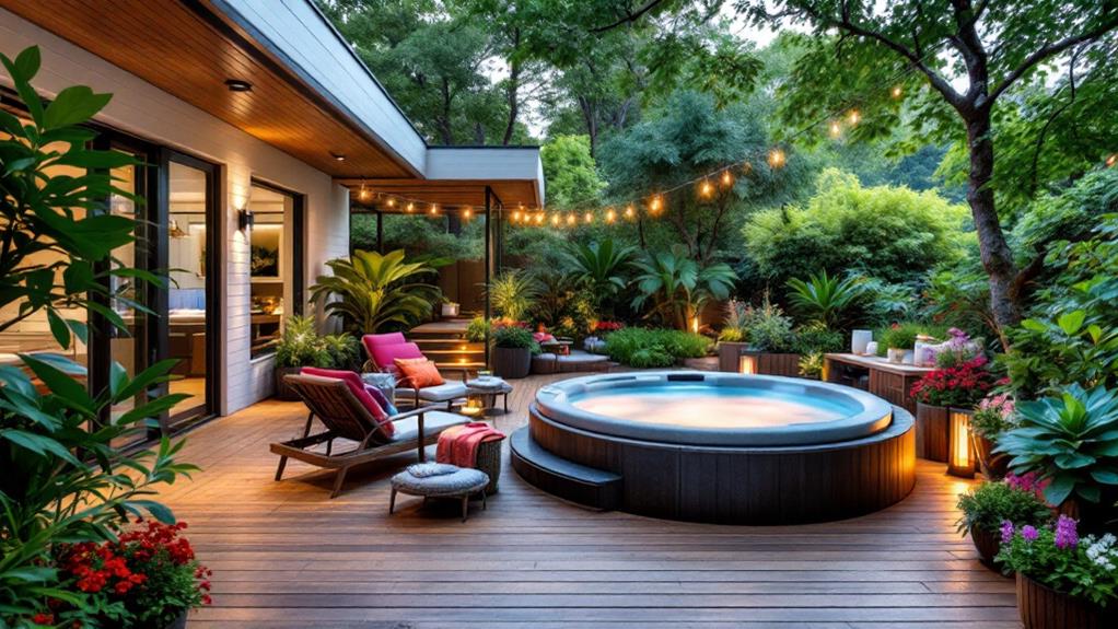 outdoor spa patio inspiration