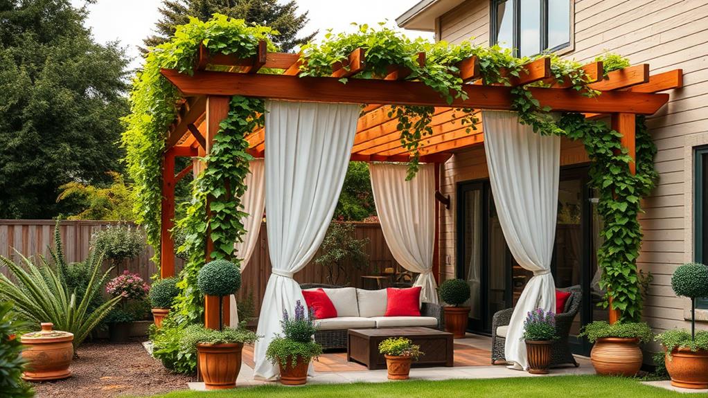 pergolas enhance outdoor privacy