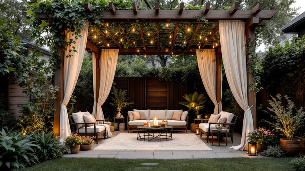 privacy enhancing pergola designs