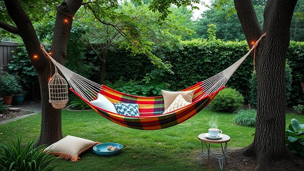 relax in a hammock