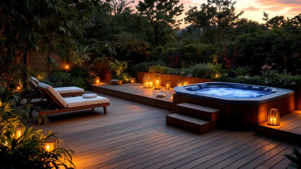 relaxing outdoor spa inspirations