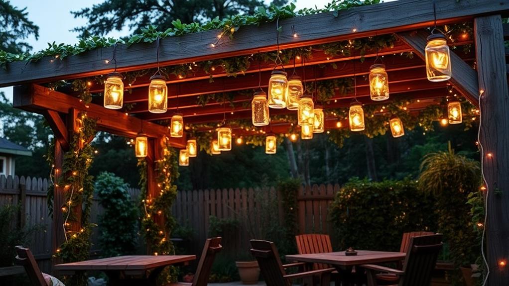 repurposed jar lighting design