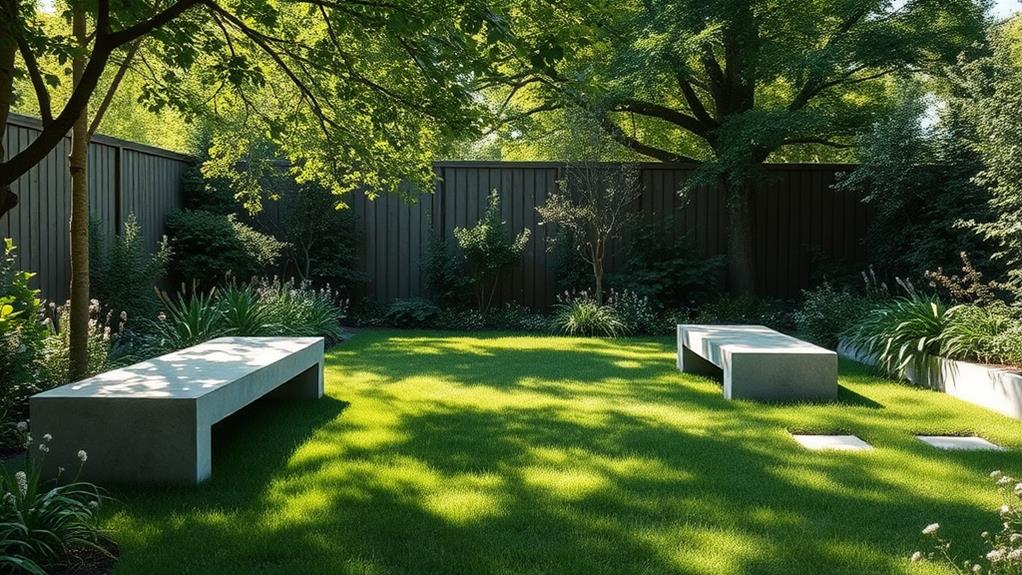 sleek urban concrete seating