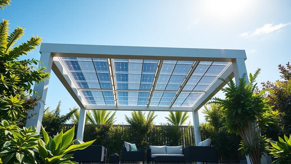 solar panel pergola design