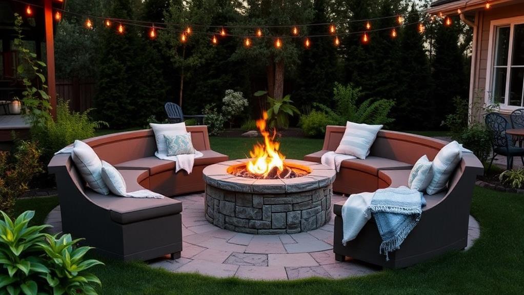 storage integrated fire pit